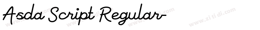 Asda Script Regular字体转换 Asda Script Regular字体转换